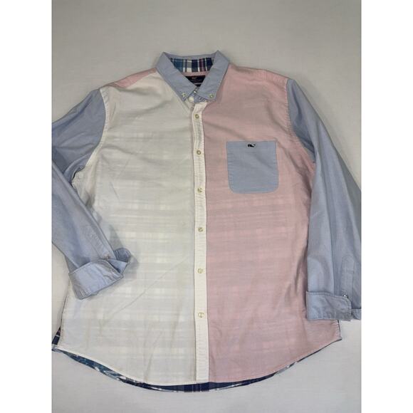 Vineyard Vines By Shep & Ian Slim Fit Tucker Shirt Button Down XL Party Oxford - Picture 4 of 12